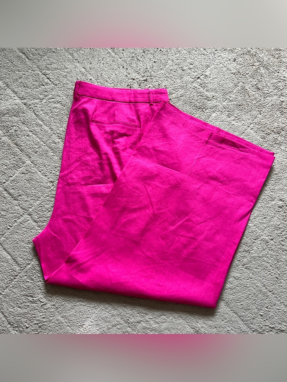 NWT J. Crew High Rise Pleated Wide Leg Pants Linen Blend Preppy Office Sz 22